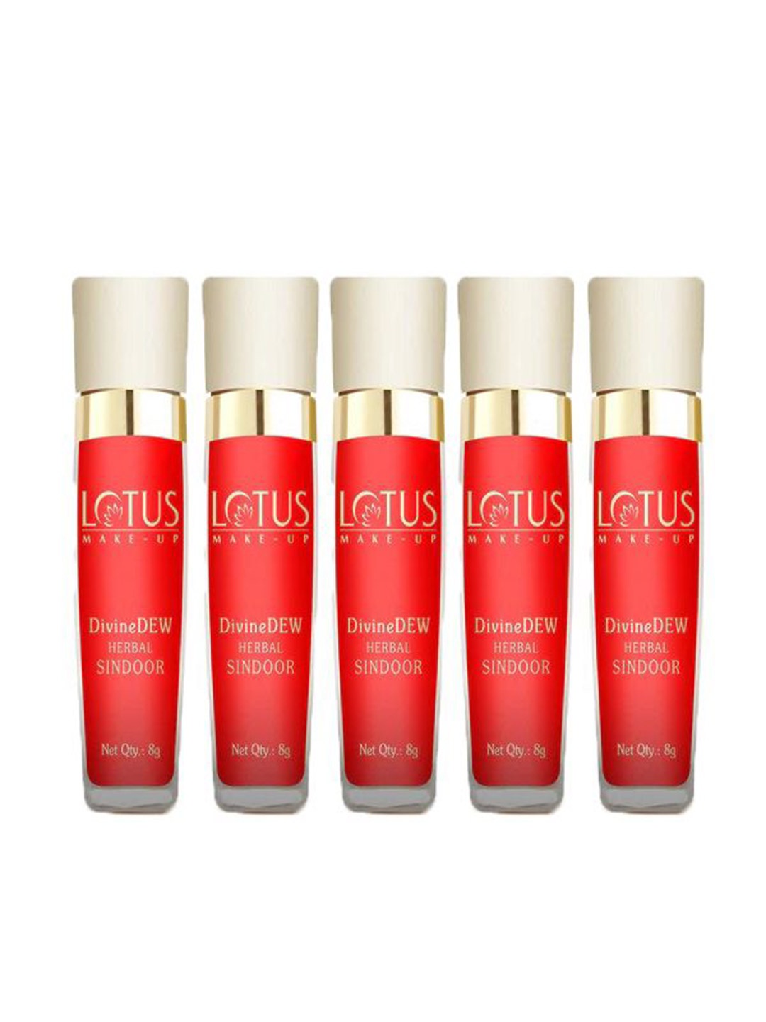 

LOTUS Make-up Set Of 5 Divine Dew Water & Smudge Resistant Sindoor - 8g, Red