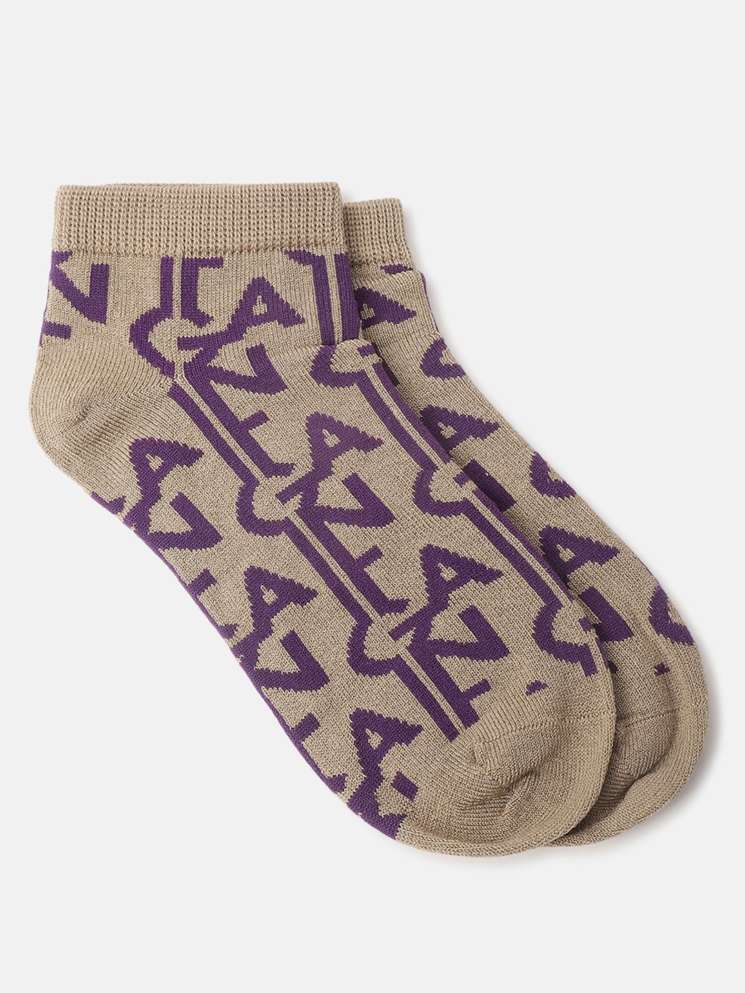 

GANT Women Patterned Ankle-Length Socks, Khaki