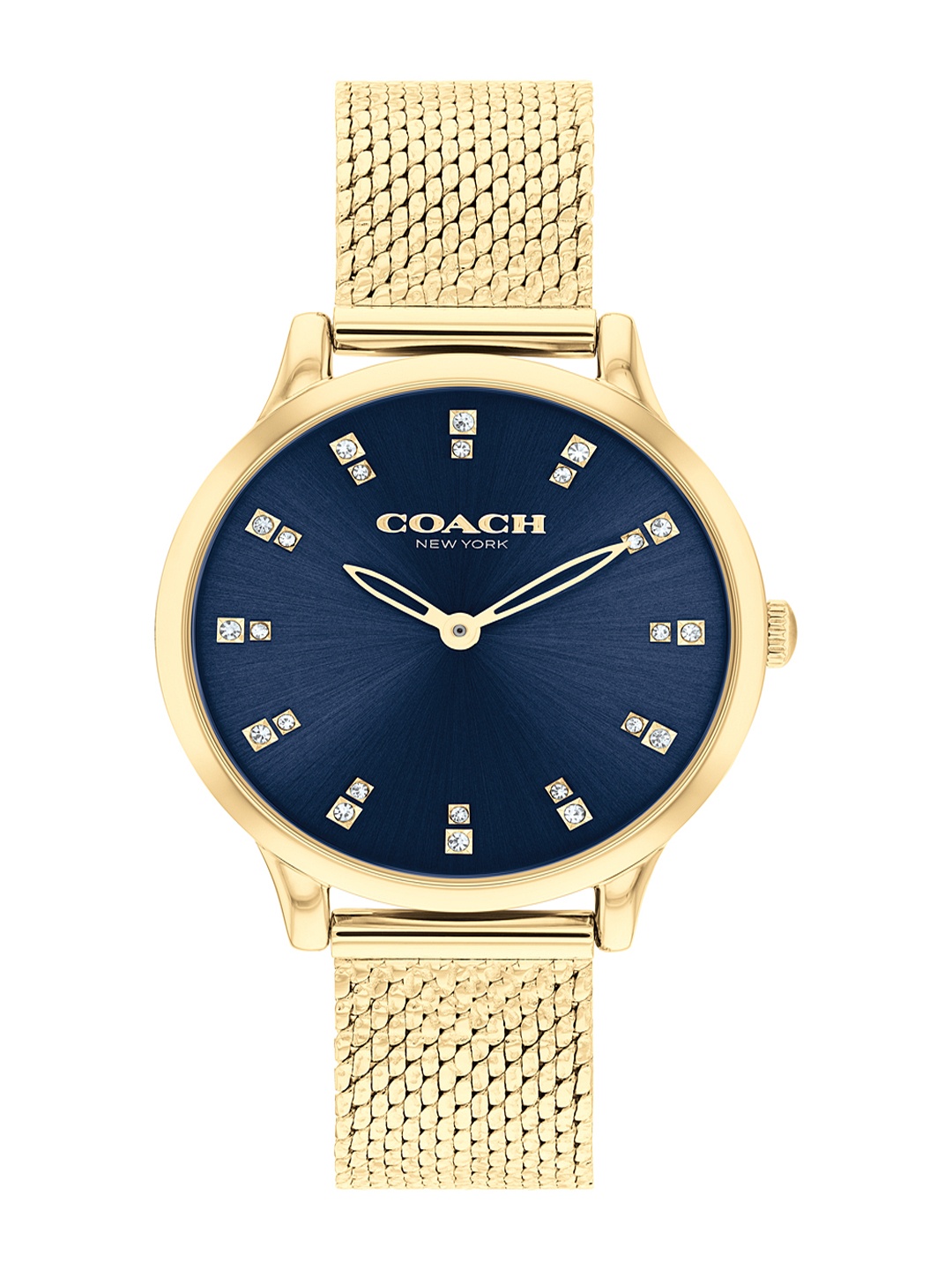 

Coach Women Chelsea Embellished Dial Analogue Watch 14504218, Navy blue