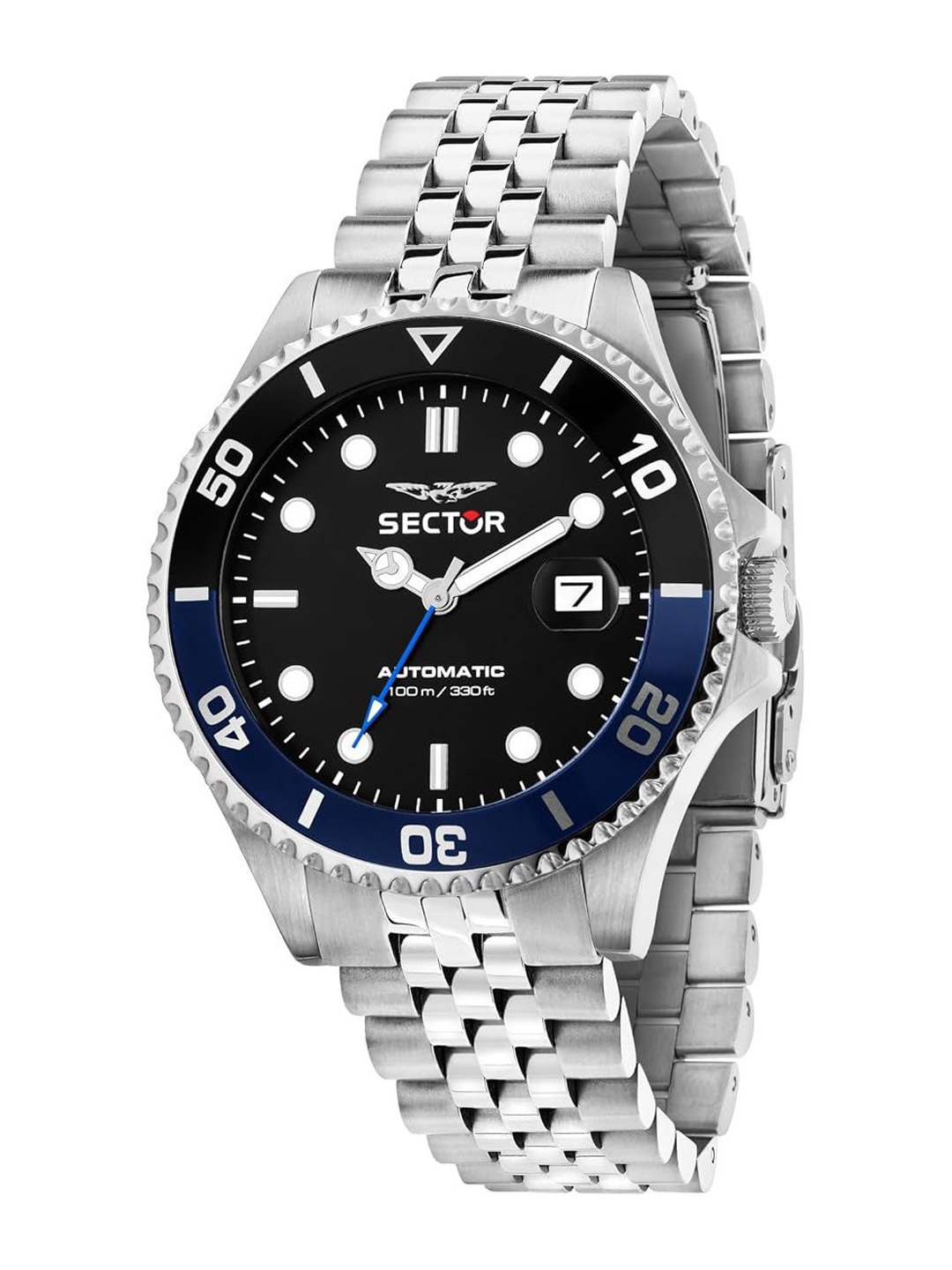 

Sector Men Dial & Stainless Steel Straps Analogue Automatic Motion Powered Watch R3223161016, Black