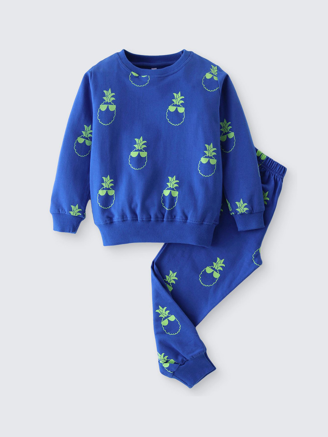 

Nite Flite Unisex Kids Printed Night suit, Blue
