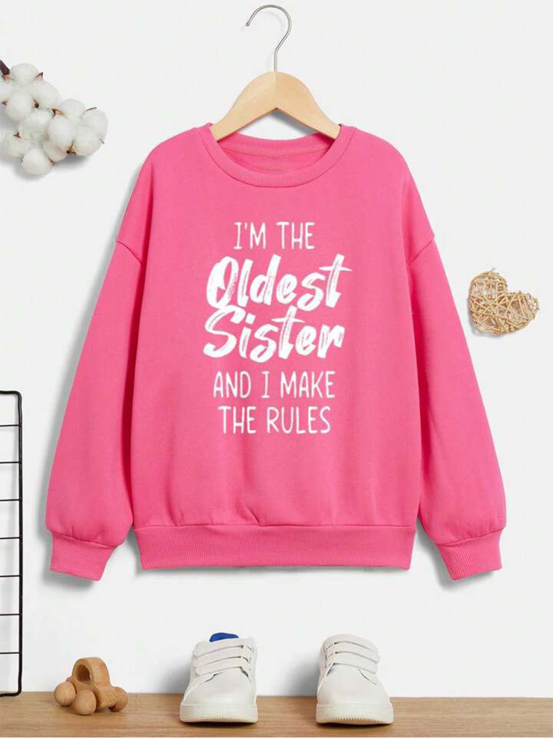 

TABADTOD Unisex Kids Graphic Printed Hooded Sweatshirt, Pink