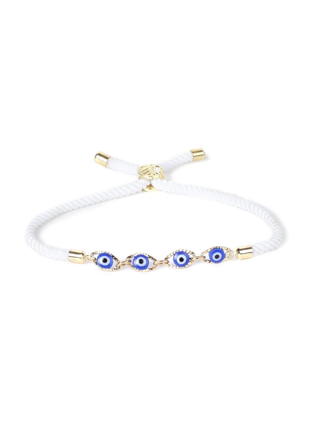 

EL REGALO Evil Eye Charm Bracelet, White