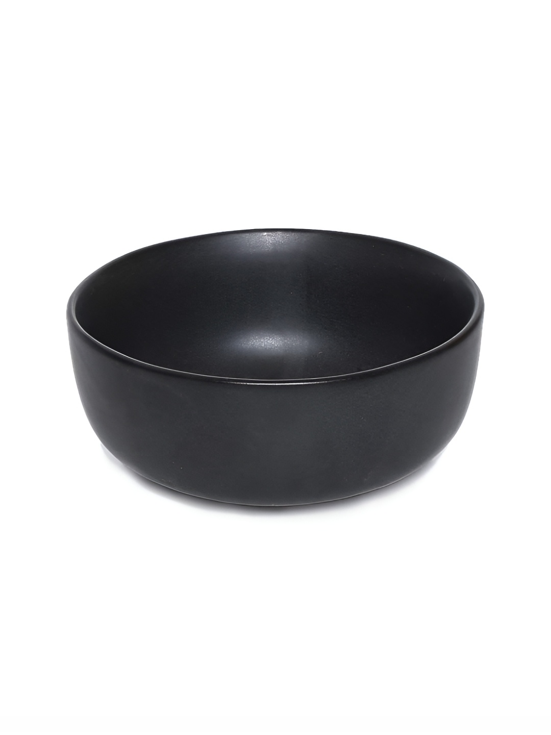

AMALAFIEE CERAMICS Black Ceramic Microwave Safe Matte Serving Bowl