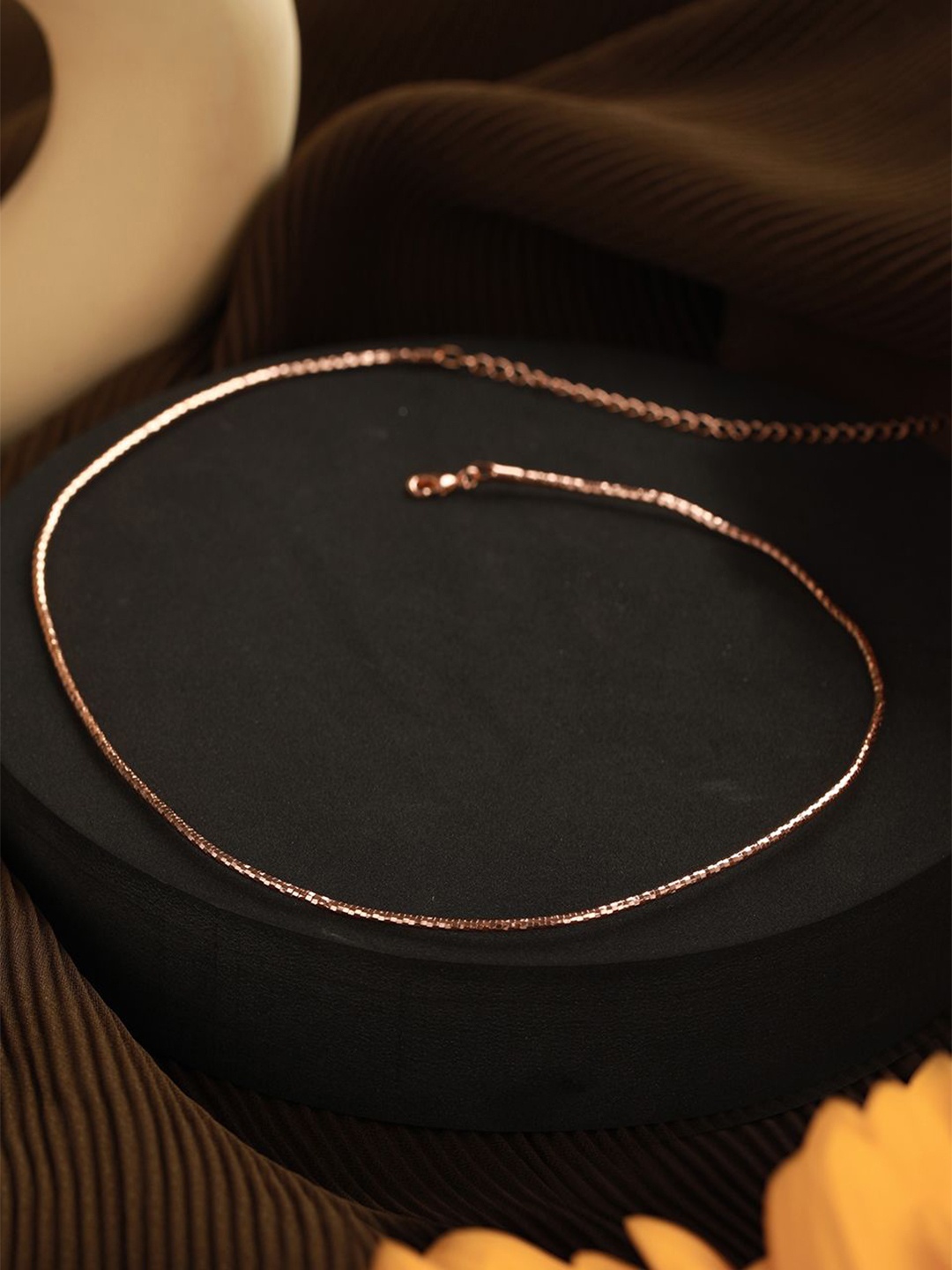 

SARAF TRENDZ Anti-tarnish Silver-Plated Necklace, Gold