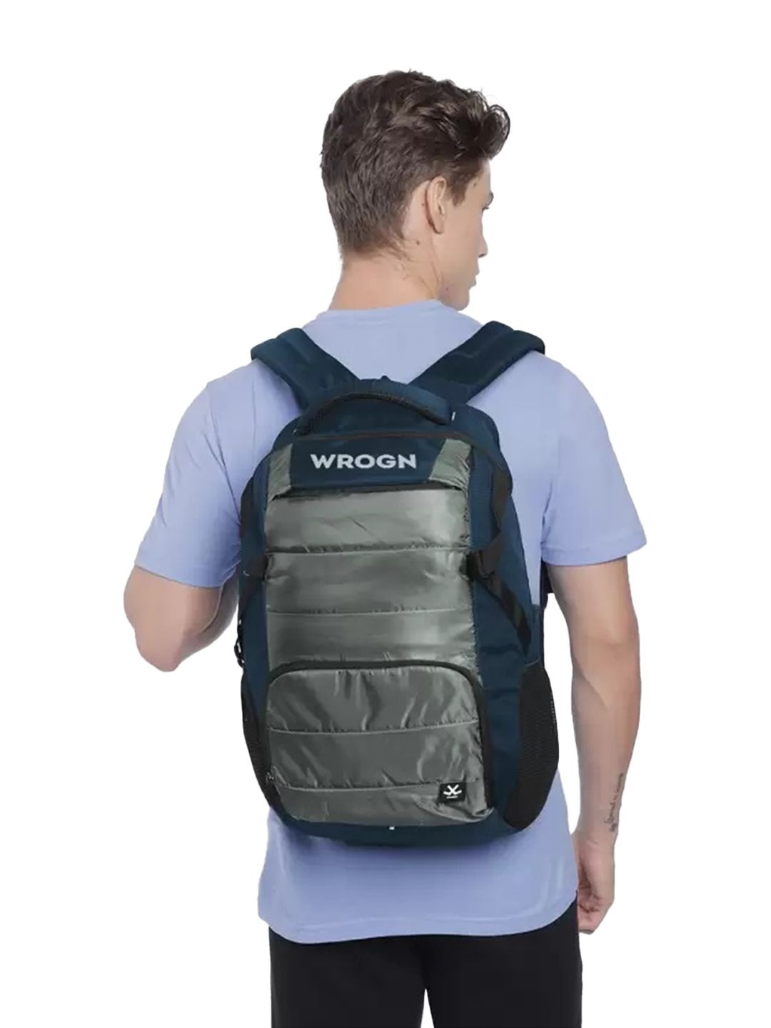 

WROGN Unisex Solid Backpack, Blue