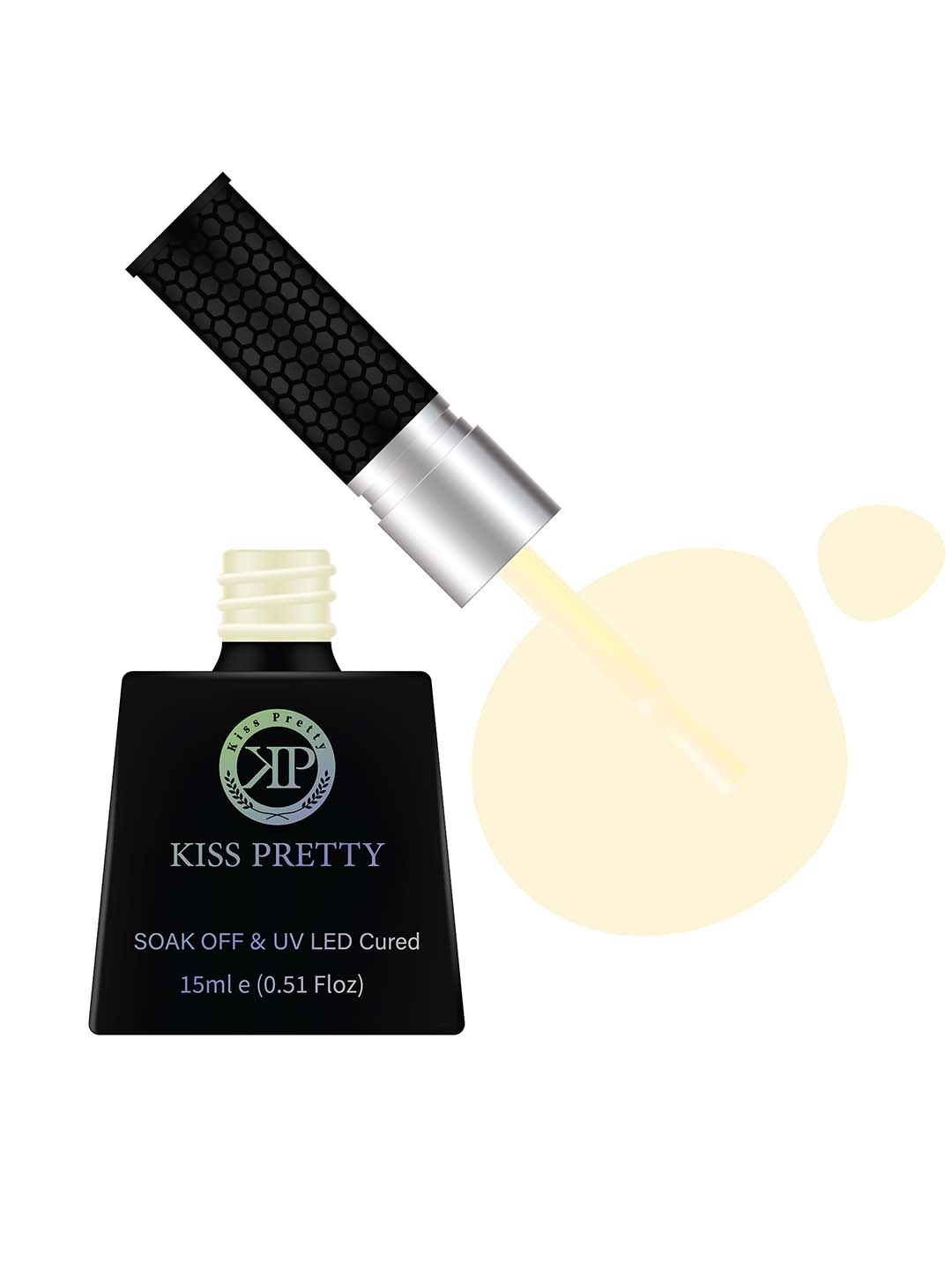 

Kiss pretty Soak Off & UV LED Cured Nail Polish-15ml-Shade- 04, Peach