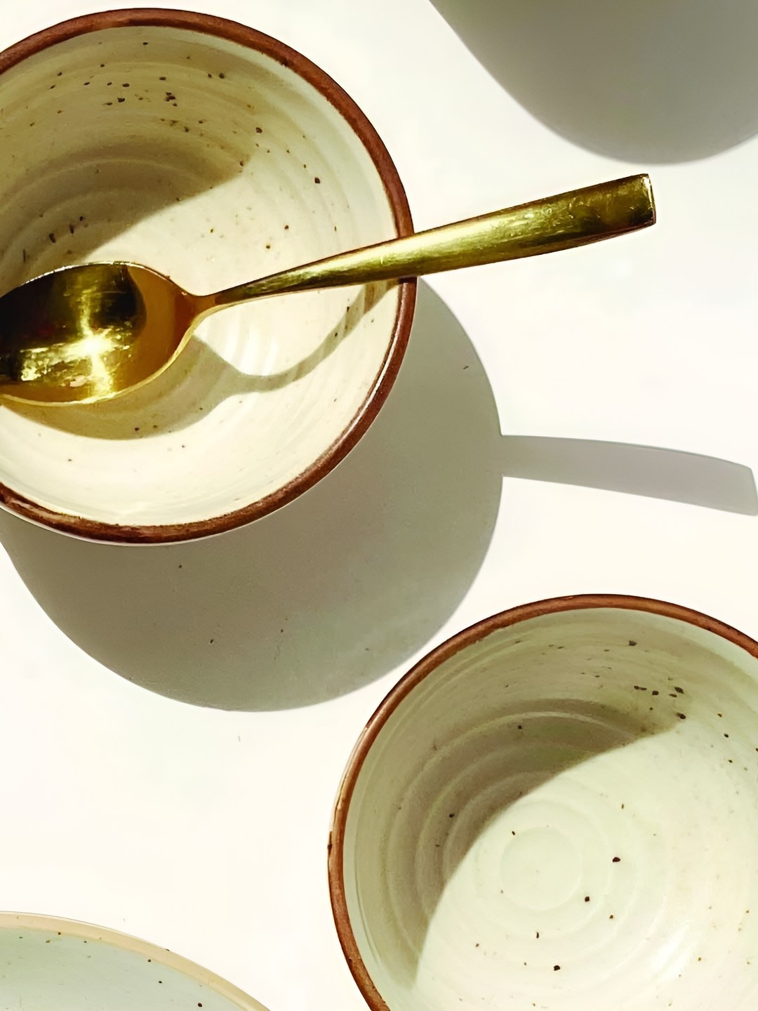 

AMALAFIEE CERAMICS Cream & Brown 6 Pieces Ceramic Microwave Safe Serving Bowls
