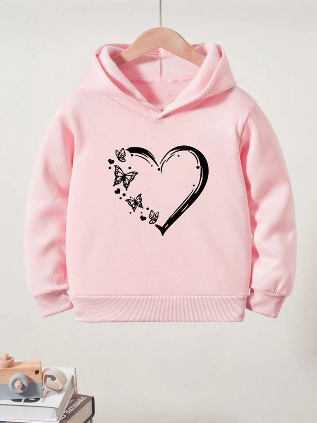

TABADTOD Unisex Kids Graphic Printed Dry Fit Hooded Sweatshirt, Pink