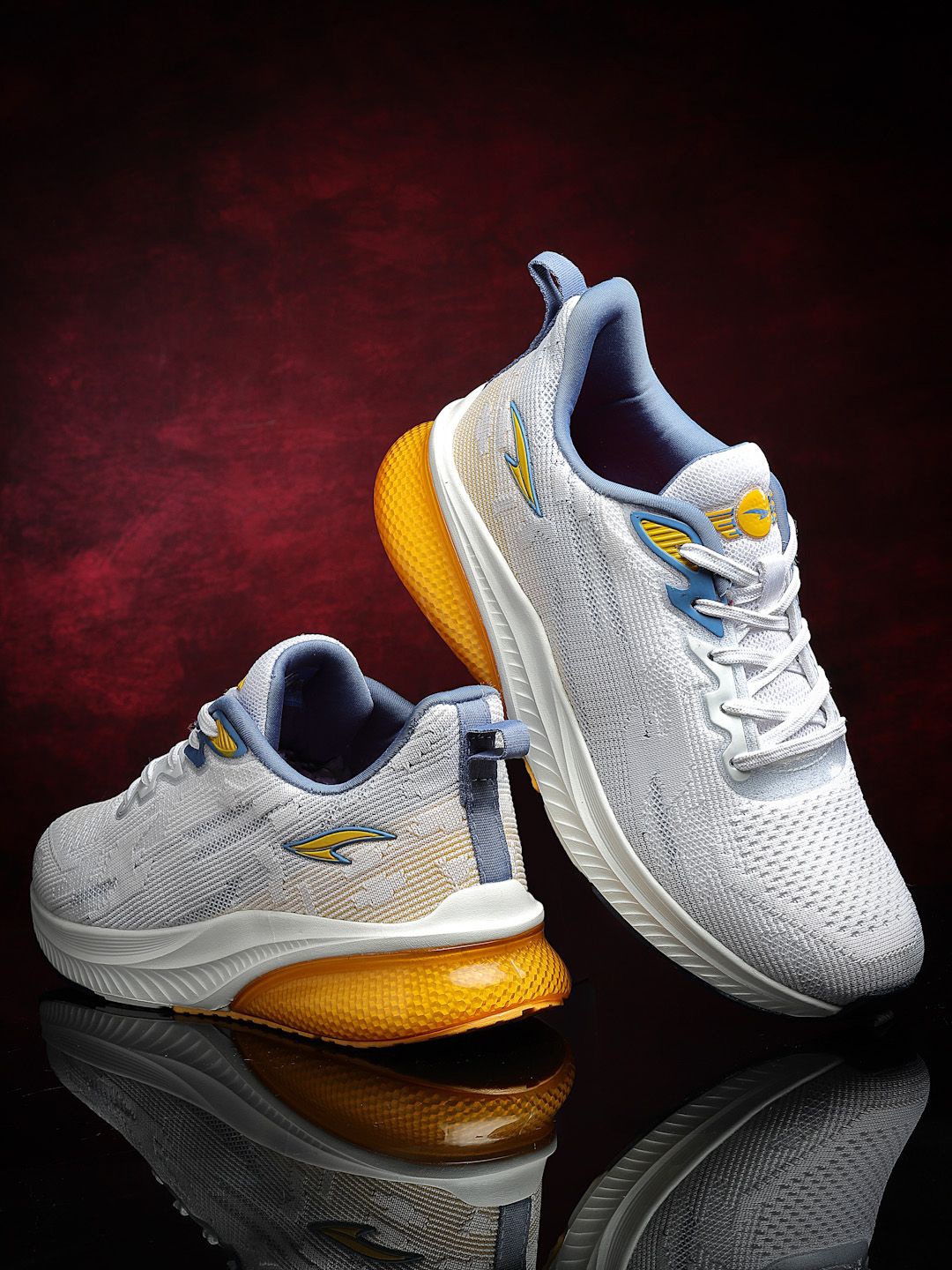 

ASIAN Men Mesh Running Non-Marking Shoes, White