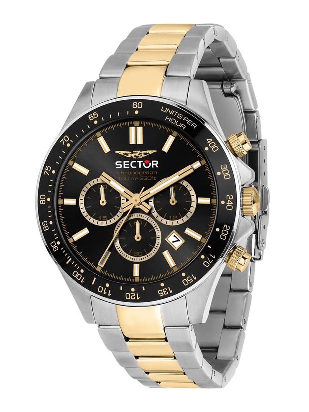 

Sector Men Dial & Stainless Steel Straps Analogue Watch R3273661047, Black
