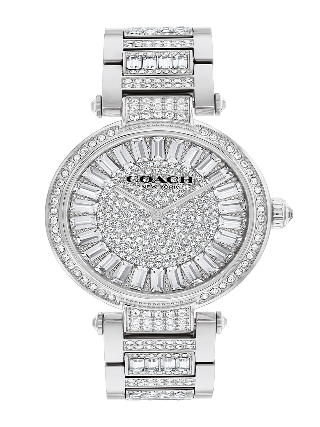 

Coach Women Cary Dial & Stainless Steel Bracelet Style Straps Analogue Watch 14504267, Silver