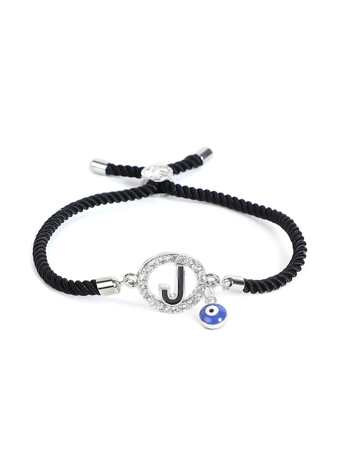 

EL REGALO Unisex Evil Eye Charm Bracelet, Silver