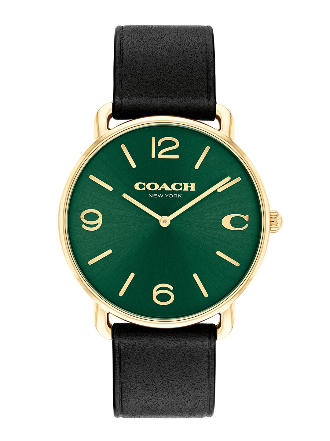 

Coach Men Elliot Dial & Leather Straps Analogue Watch 14602648, Green