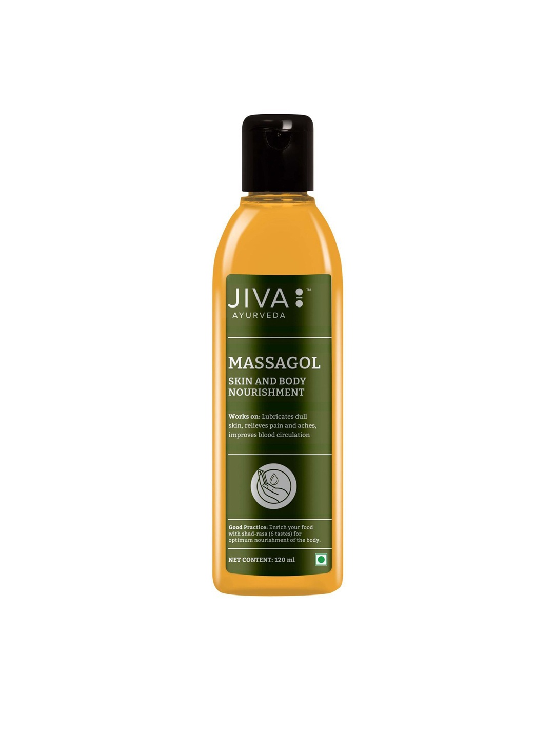 

Jiva Massagol Oil For Skin & Body Nourishment - 120ml, Olive