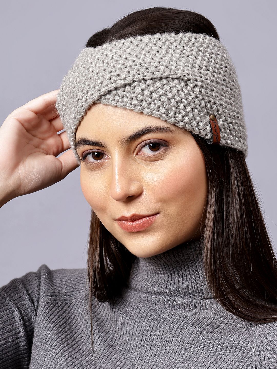 

Velvery Women Chill Wrap Headband, Grey