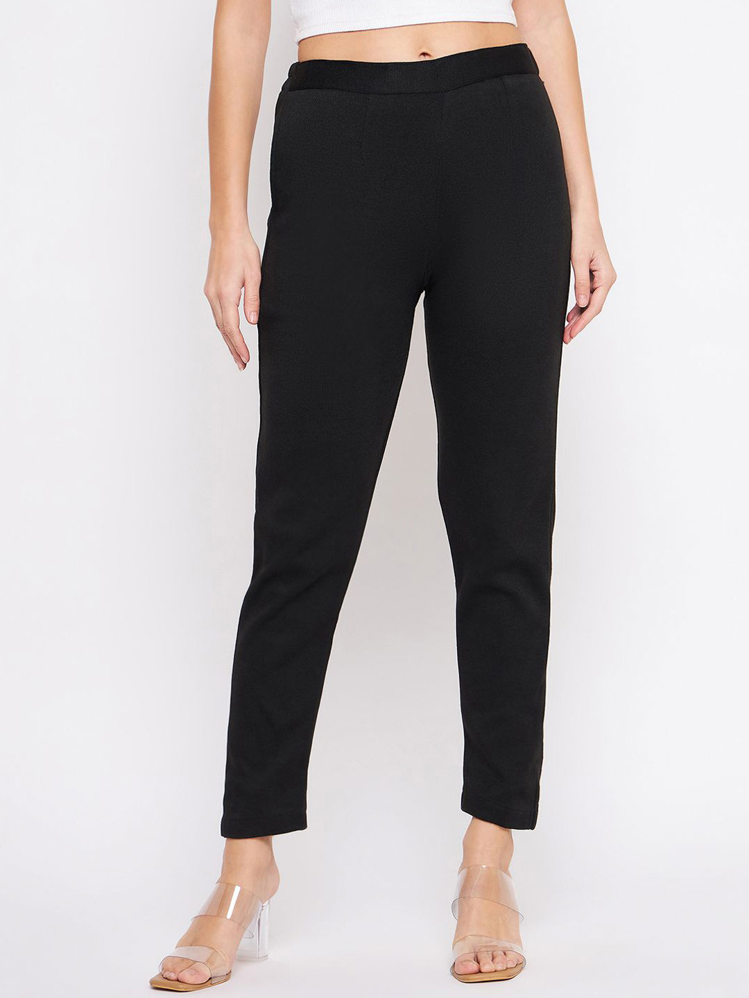 

Castle Lifestyle Women Smart Trousers, Black