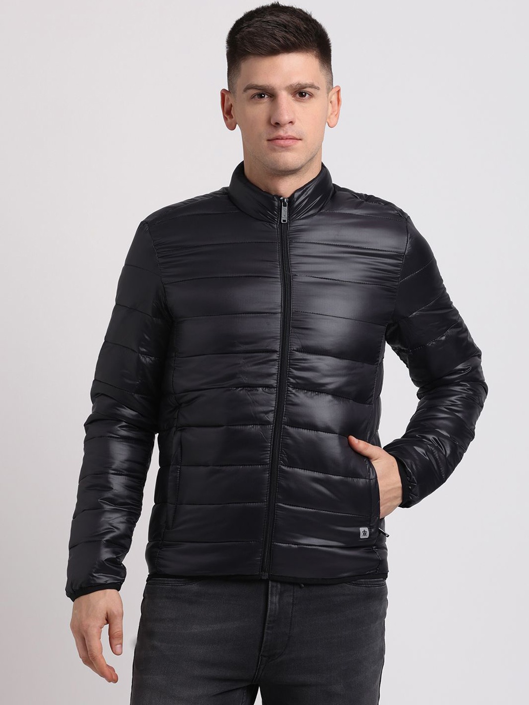 

Turtle Men Windcheater Puffer Jacket, Black