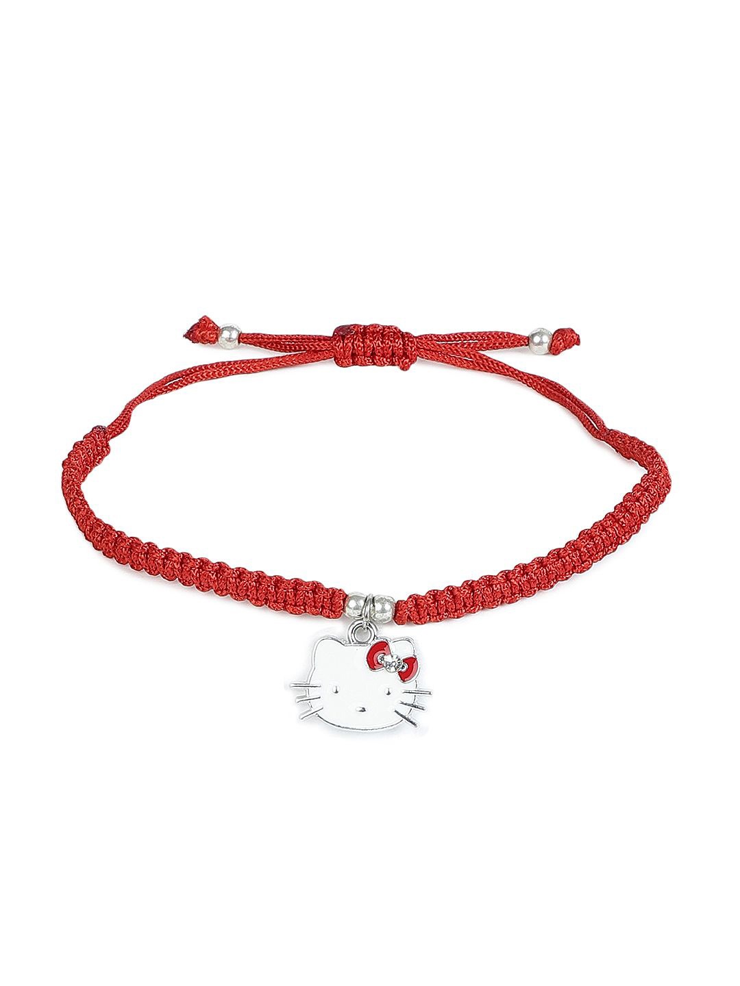 

EL REGALO Unisex Hello Kitty Charm Bracelet, Silver