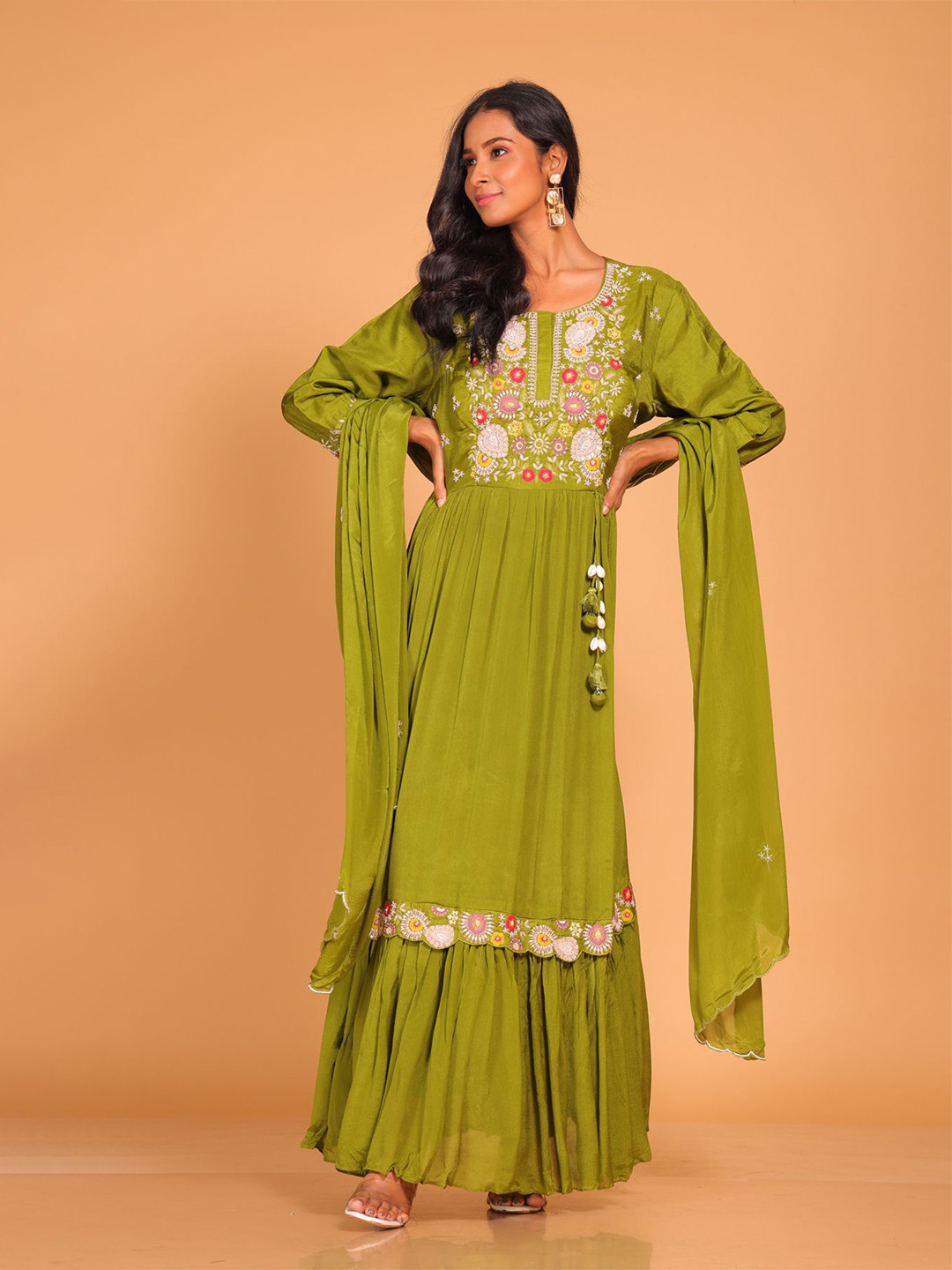

Morchari A-Line Maxi Dress, Green