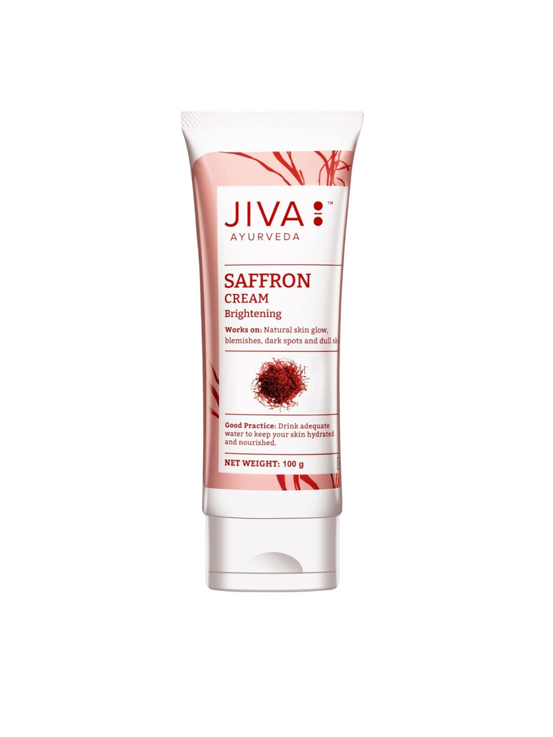 

Jiva Ayurveda Brightening Saffron Cream - 100g, White