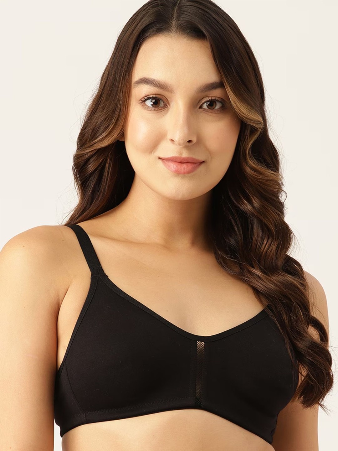 

Berry's Intimatess Women Double Layered Medium Coverage T-Shirt Bra, Black