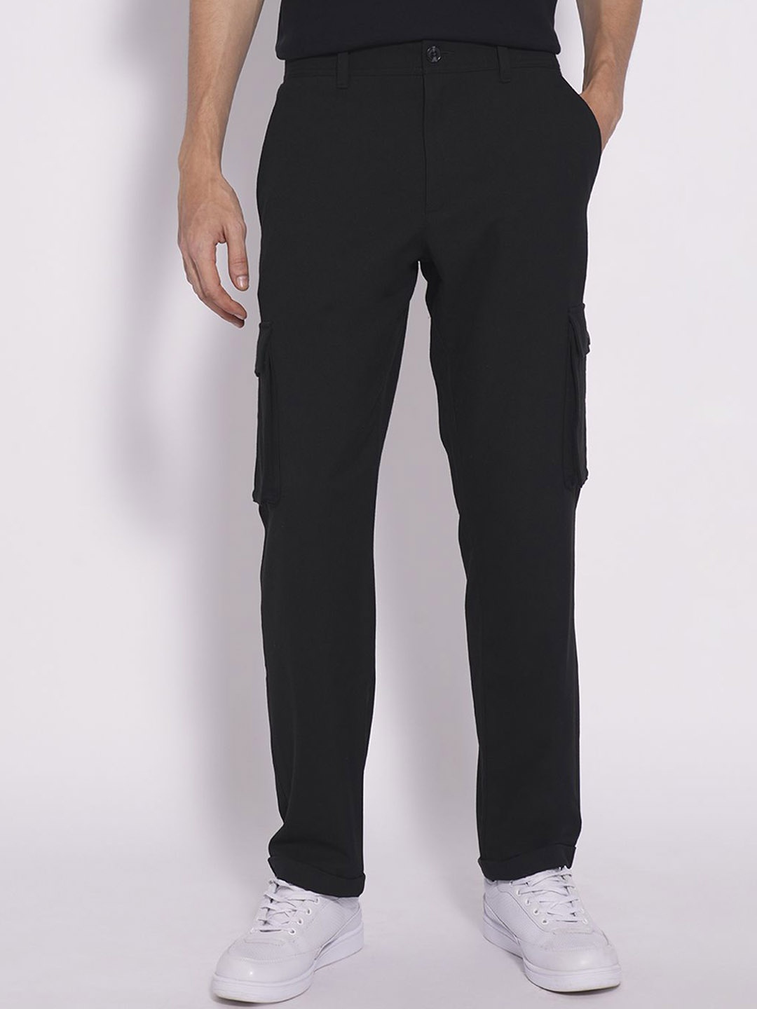 

SELECTED Men Cargos Trousers, Black