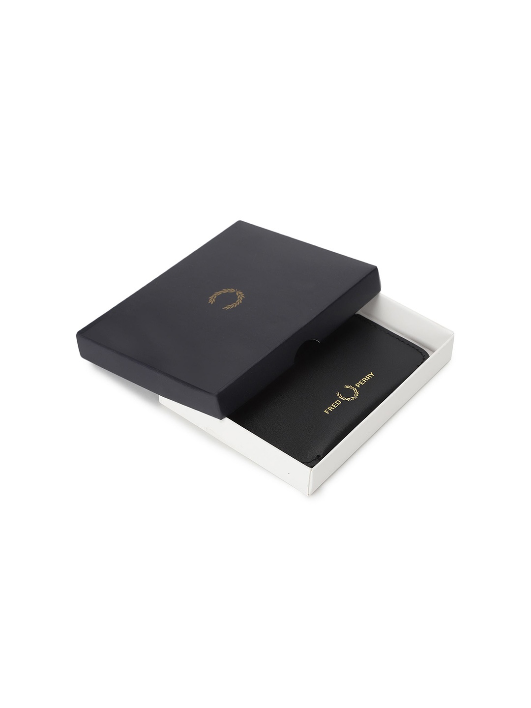 

Fred Perry Men Leather Card Holder, Black