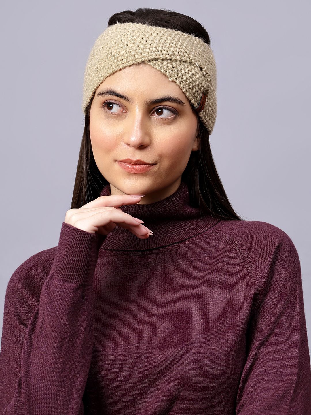 

Velvery Women Chill Wrap Headband, Cream