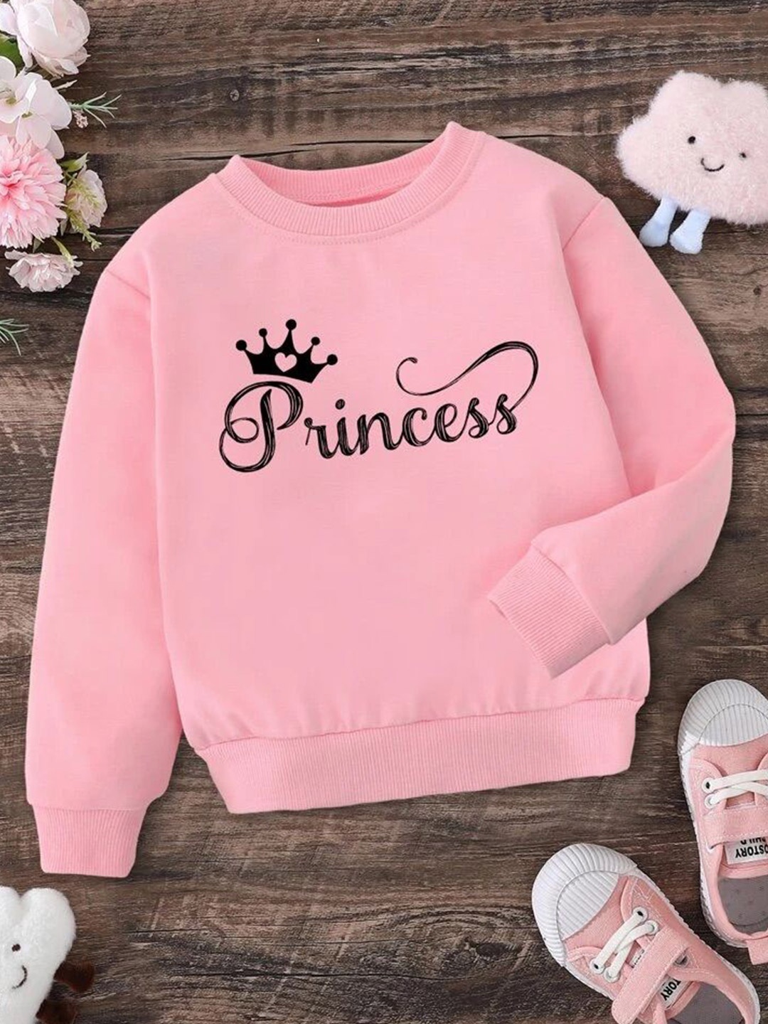 

TABADTOD Unisex Kids Printed Hooded Sweatshirt, Pink