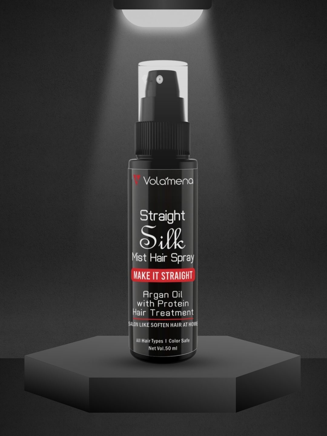 

Volamena Straight Silk Mist Hair Spray- 50ml, Transparent