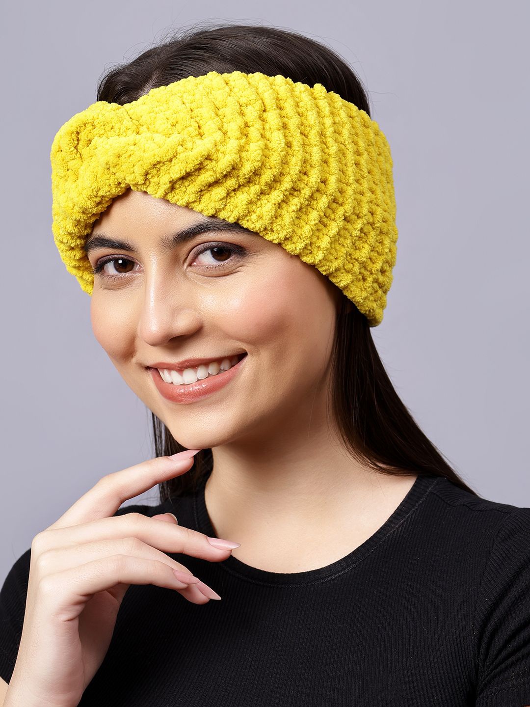 

Velvery Women Chill Wrap Headband, Yellow