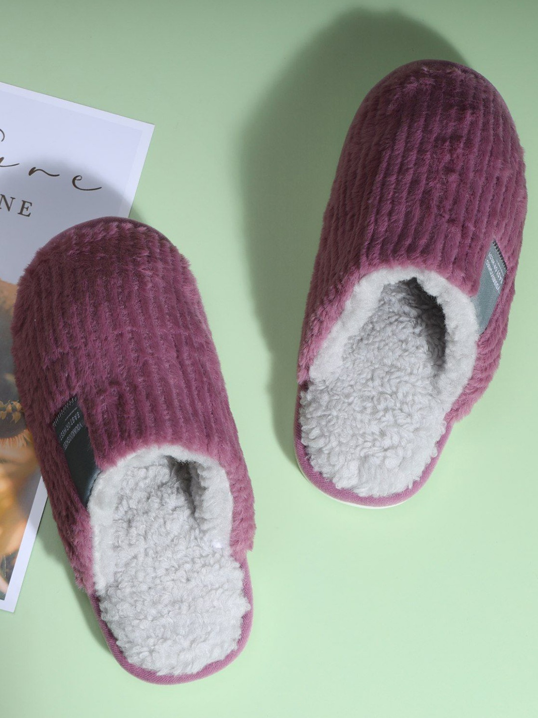 

Mast & Harbour Women Winter Room Slippers, Purple