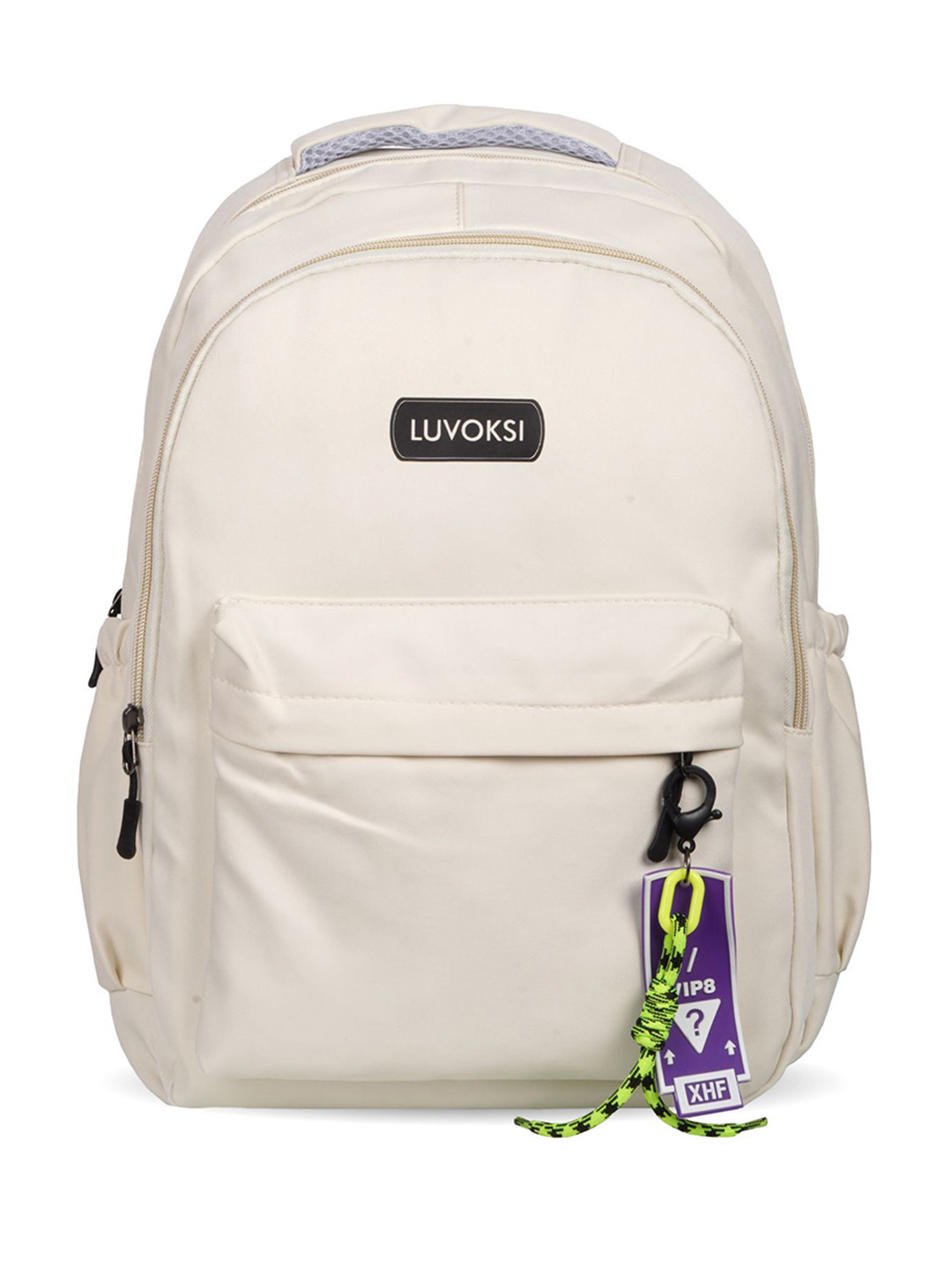 

Luvoksi Women Solid Up To 14 Inch Ergonomic Backpack, White
