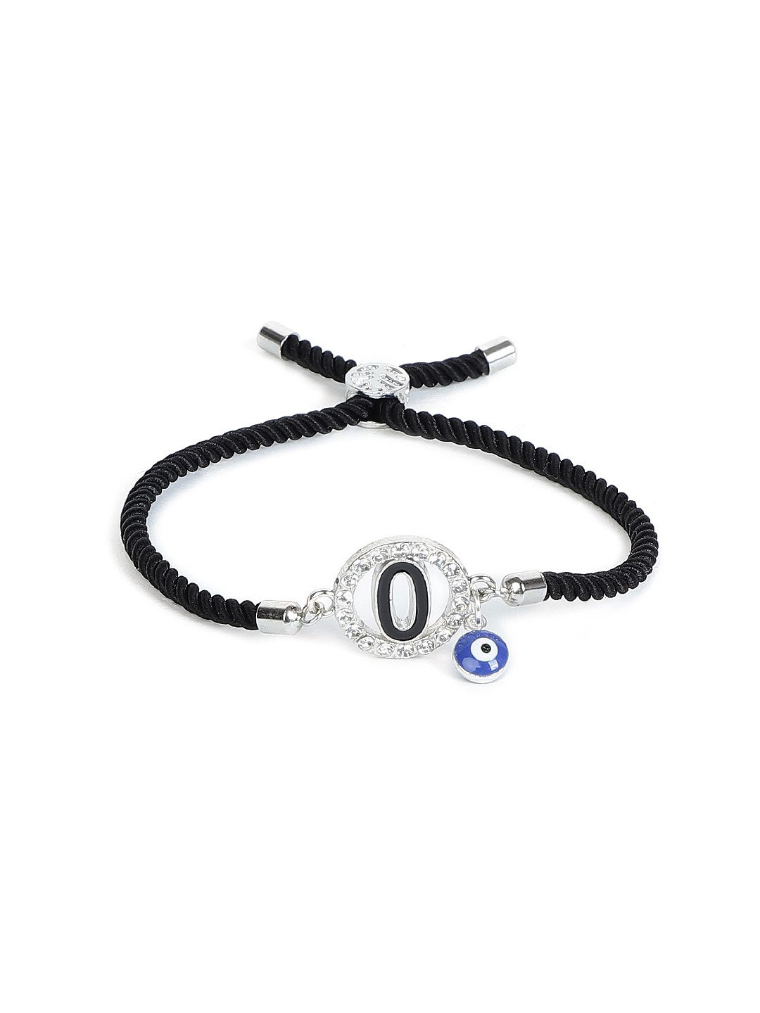 

EL REGALO Artificial Stones Charm Bracelet, Silver