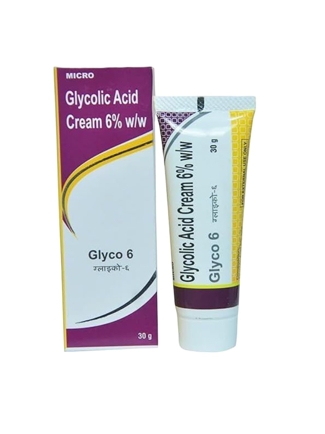 

Glyco Glycolic Acid Cream 6% For Pigmentation - 30 g, White