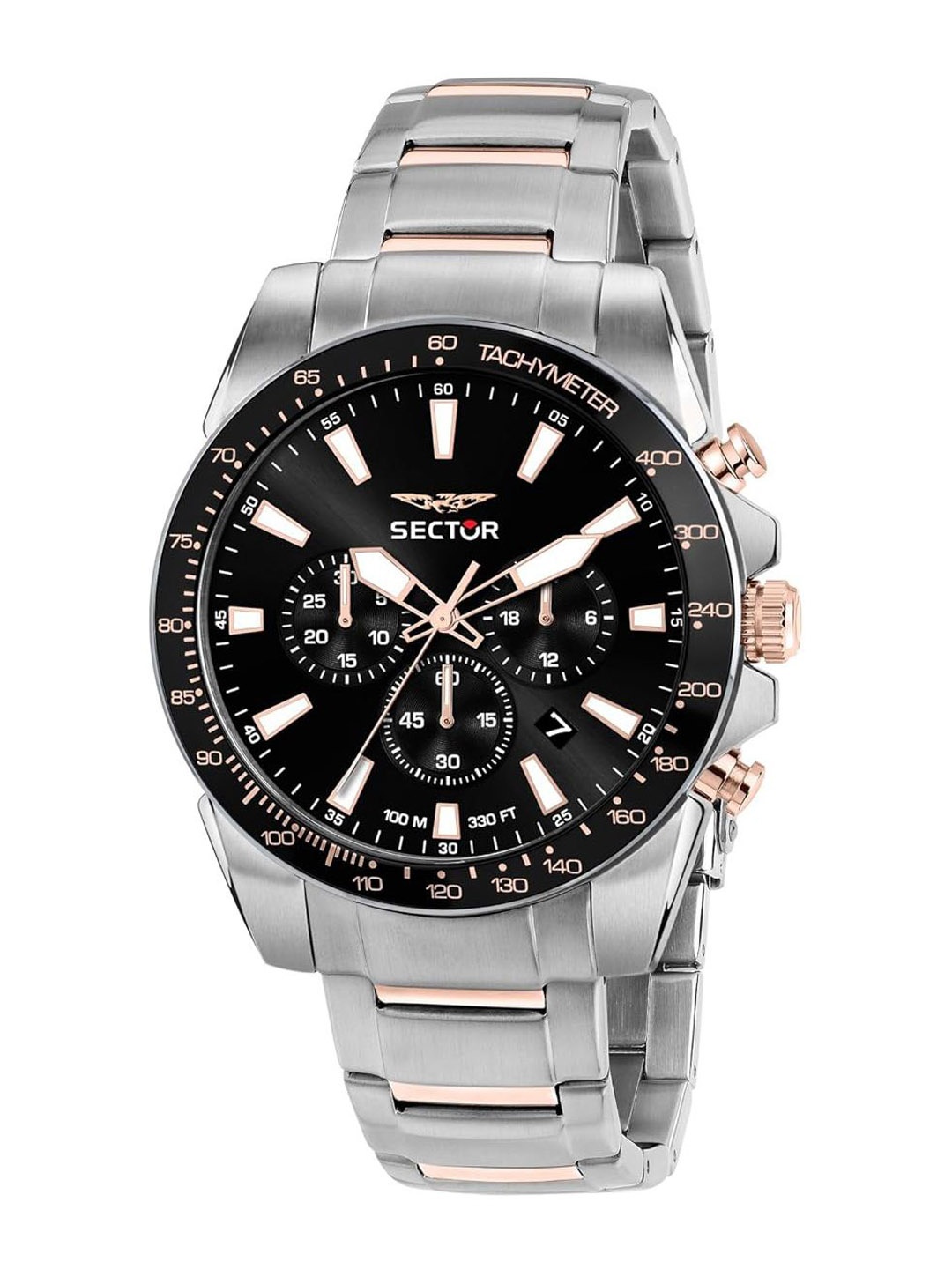 

Sector Men Dial & Stainless Steel Straps Analogue Watch R3273776007, Black