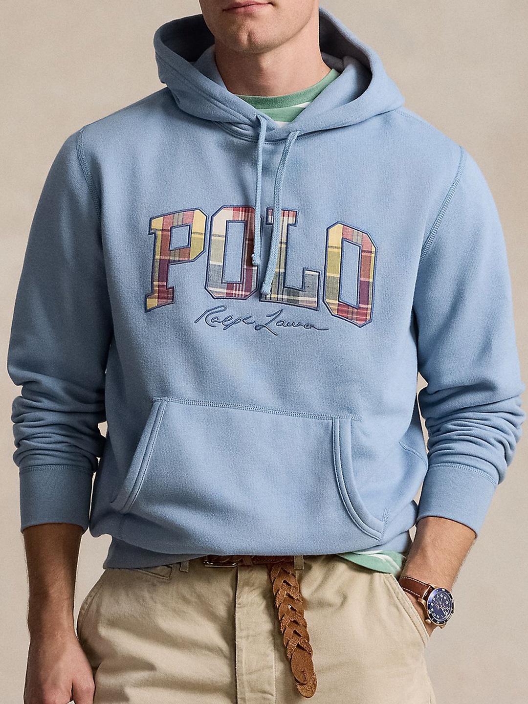 

Polo Ralph Lauren Men Typography Printed Hooded Sweatshirt, Blue