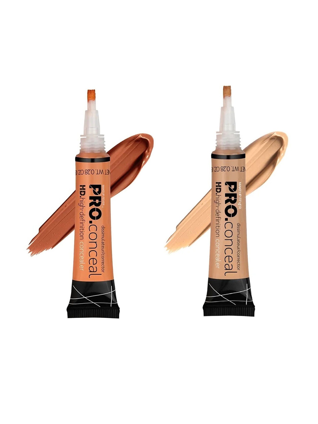 

MAKEUP FEVER Set Of 2 Pro High-Definition Concealer 8 g Each Shade Orange & Beige