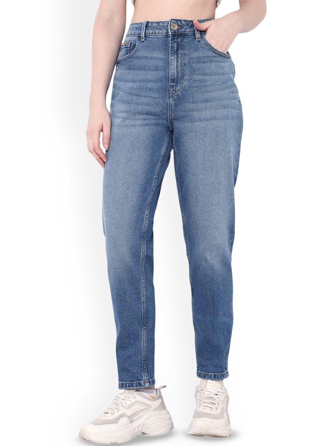 

ONLY Women High-Rise Light Fade Jeans, Blue