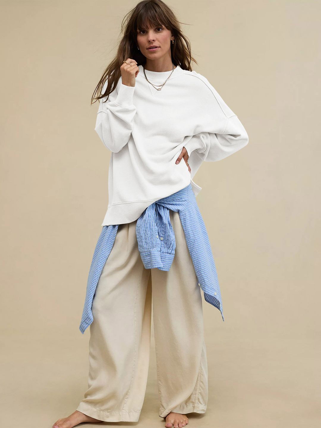 

JC Mode Women Sweatshirt, White