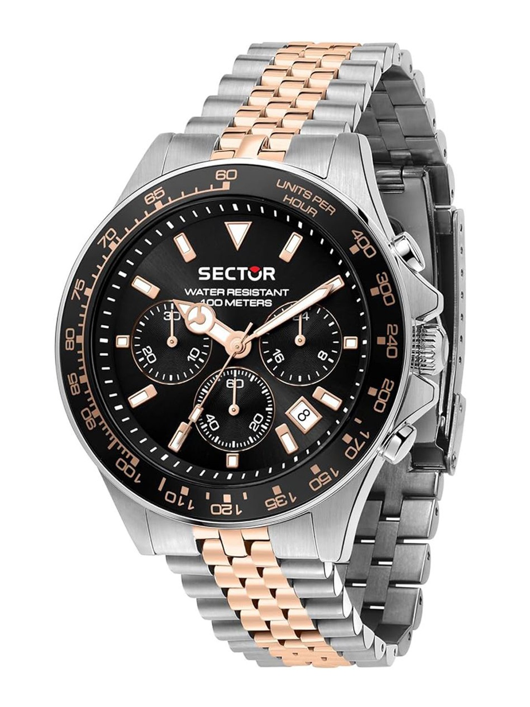 

Sector Men Dial & Stainless Steel Straps Analogue Watch R3273661031, Black