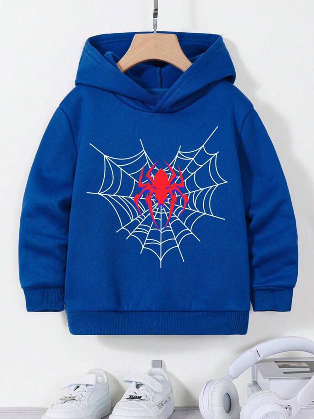 

TABADTOD Unisex Kids Graphic Printed Dry Fit Hooded Sweatshirt, Blue