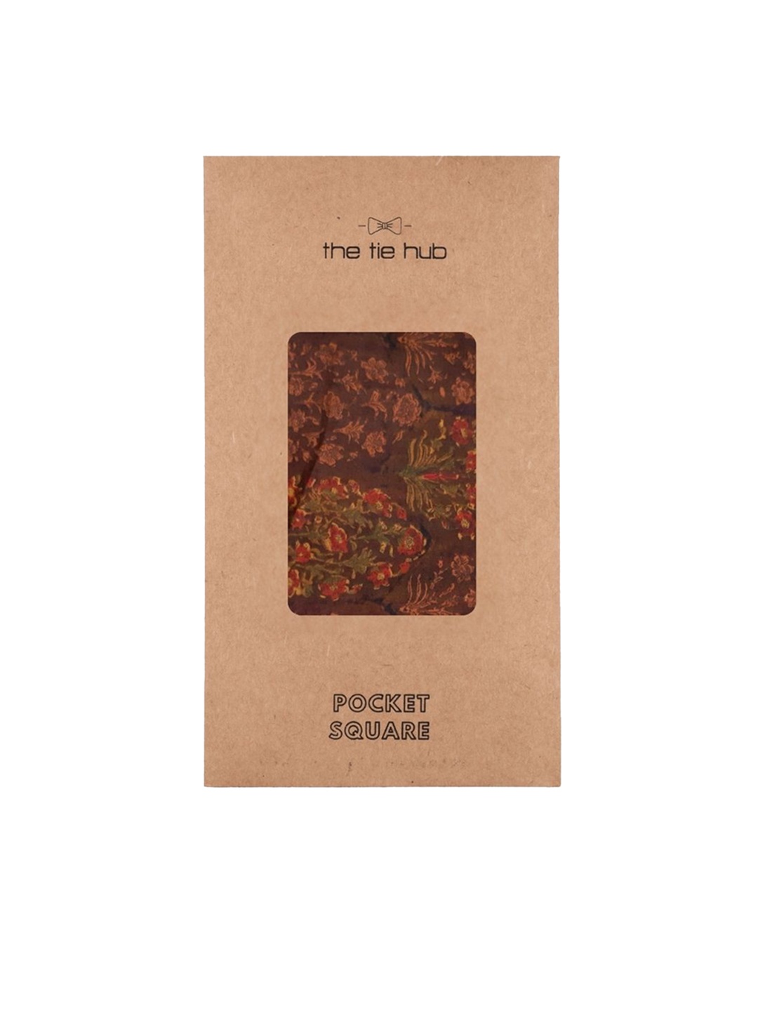 

The Tie Hub Brown Printed Pocket Squares