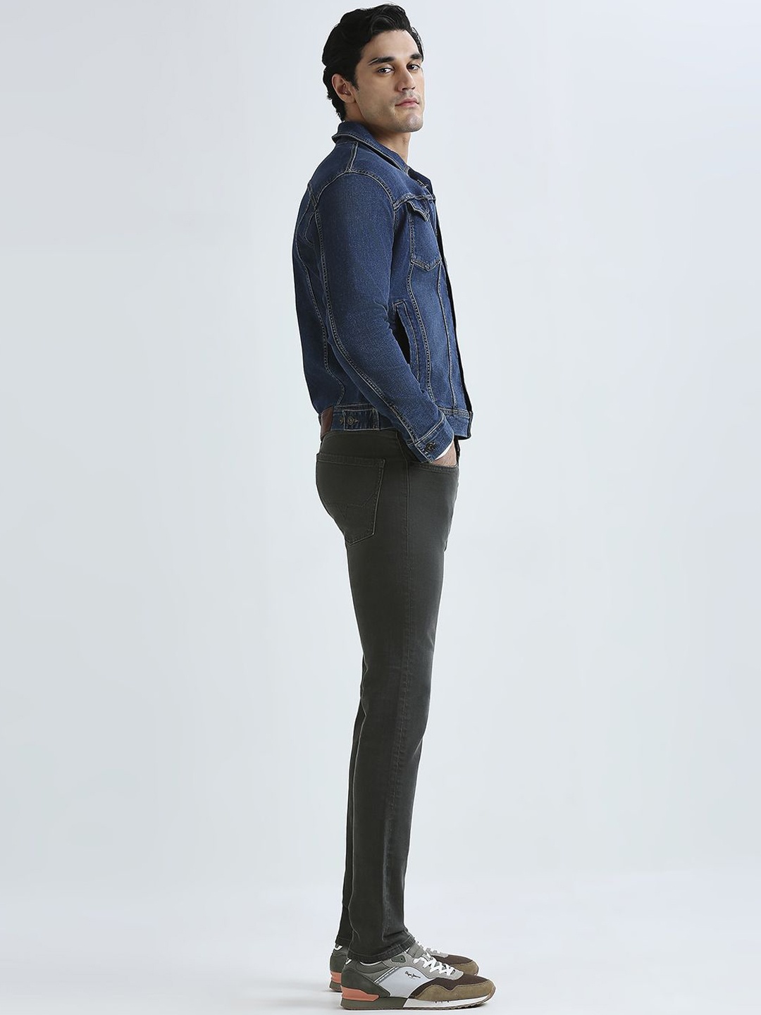 

Pepe Jeans Men Vapour Slim Fit Stretchable Jeans, Green