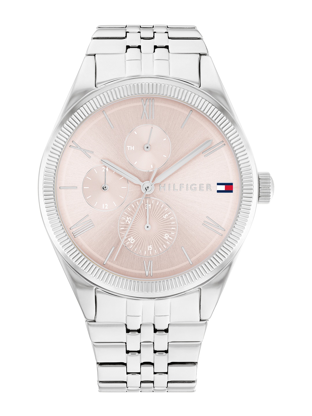

Tommy Hilfiger Women Monica Bracelate Style Straps Analogue Multi Function Watch TH1782590, Pink