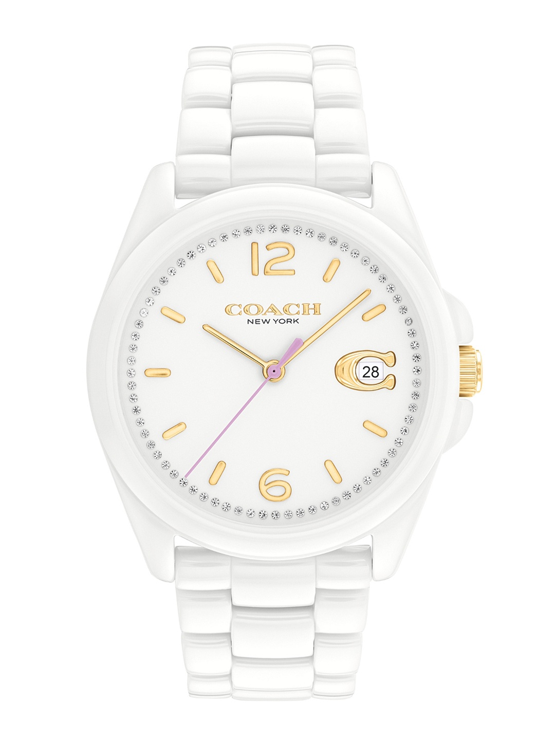 

Coach Women Greyson Dial Bracelet Style Straps Analogue Watch 14503925, White
