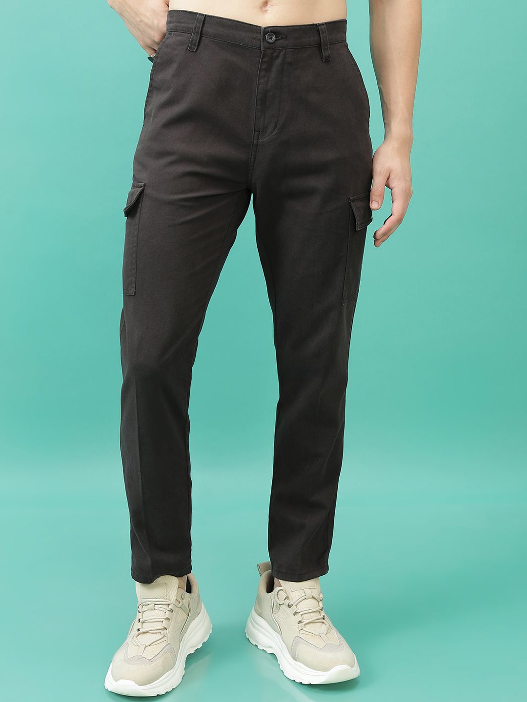 

HIGHLANDER Men Cargos Trousers, Grey