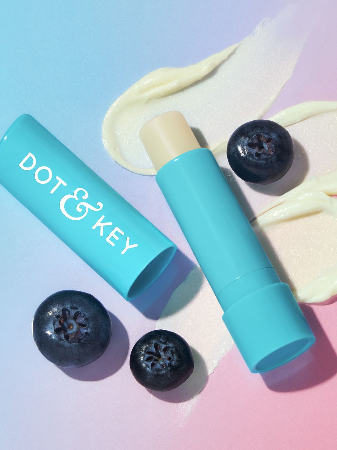 

DOT & KEY Barrier Repair Hydrating Lip Balm SPF 50 4.5g - Blueberry Bliss, Transparent