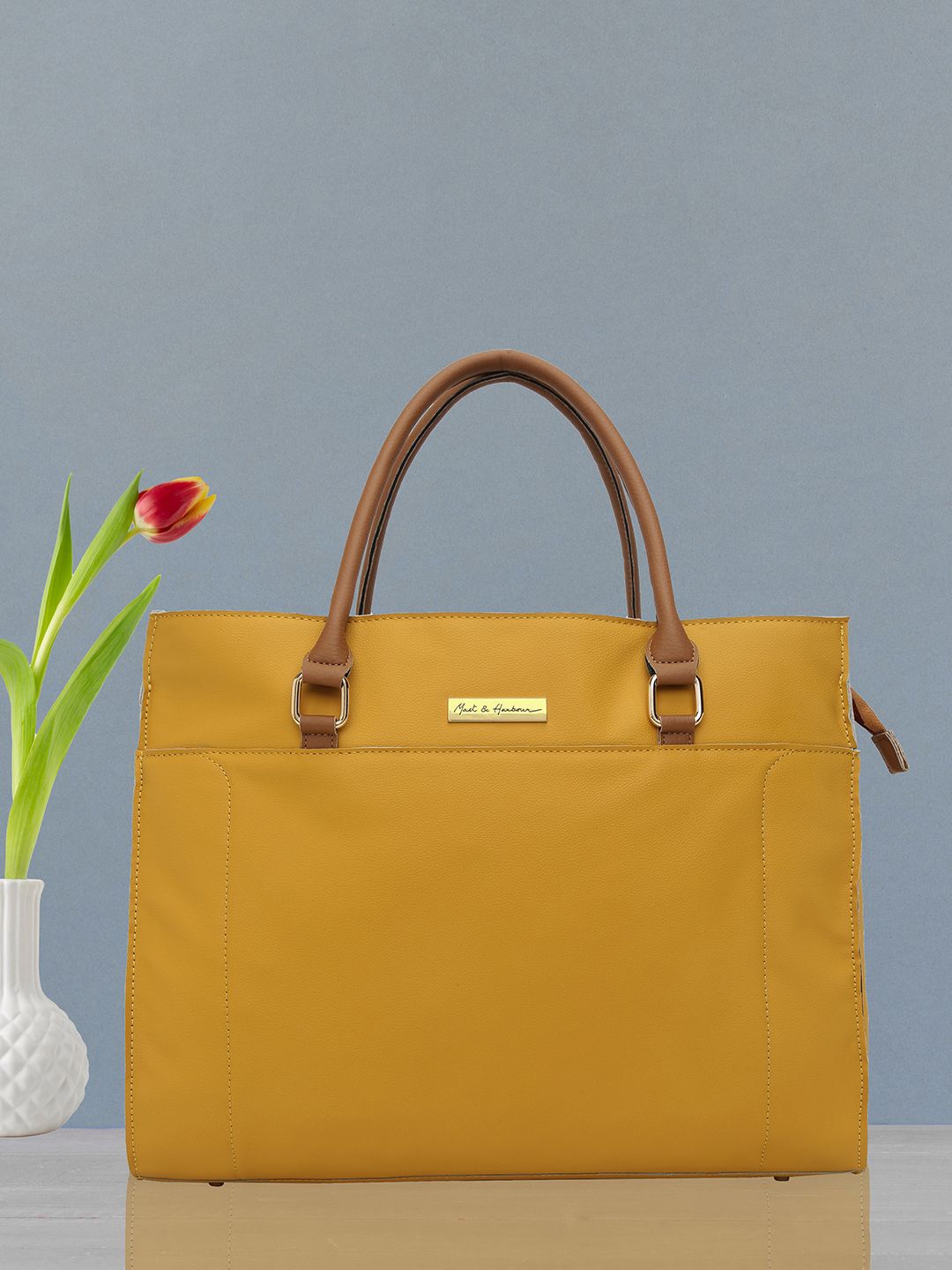 

Mast & Harbour Shopper Shoulder Bag, Yellow